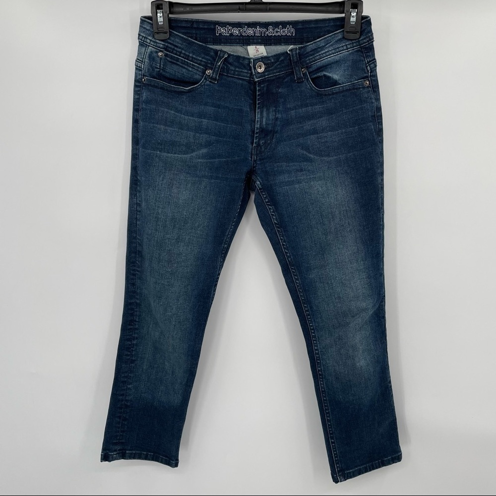 Paper Denim & Cloth Dark Wash Cropped jeans